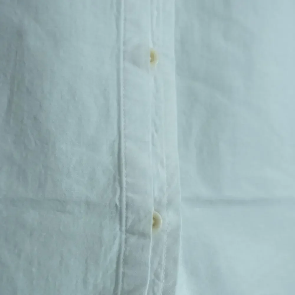 NWT Madewell White Button Short Sleeve Cotton Linen Blend Slim Central Shirt-XL - Picture 9 of 15